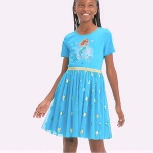 NWT Disney 🧜‍♀️Little Mermaid 🧜‍♀️ Tutu Dress, "New" Ariel, blue, large 10/12